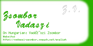 zsombor vadaszi business card